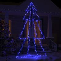 Kegelkerstboom 300 LED's binnen en buiten 120x220 cm - thumbnail