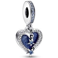 Pandora 792356C01 Hangbedel Celestial Shooting Star Heart zilver-zirconia-kristal-emaille blauw-wit