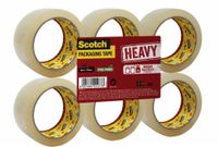 Scotch verpakkingsplakband Heavy, ft 50 mm x 66 m, transparant, pak van 6 stuks - thumbnail