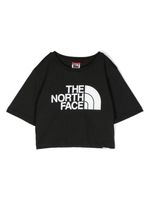 The North Face Kids t-shirt crop à logo imprimé - Noir