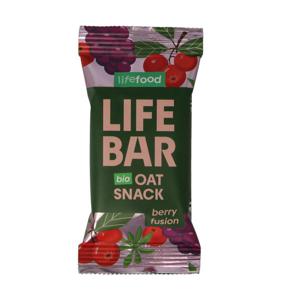 Lifebar oatsnack berry fusion bio