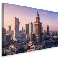 Schilderij - Warschau skyline, 4 maten, multi-gekleurd, Premium print - thumbnail