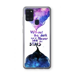 Stars quote: Samsung Galaxy A21s Transparant Hoesje