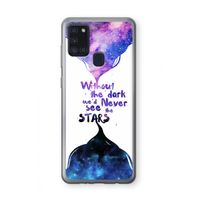 Stars quote: Samsung Galaxy A21s Transparant Hoesje