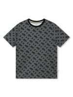 BOSS Kidswear t-shirt à motif monogrammé - Noir