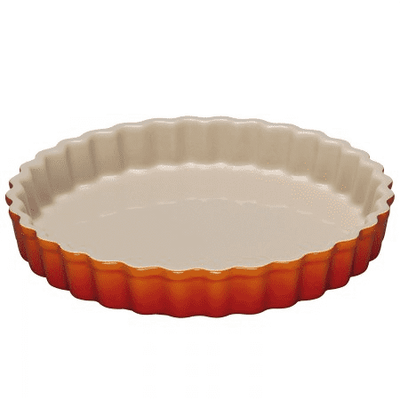 LE CREUSET - Aardewerk - Taartvorm 28cm Oranjerood