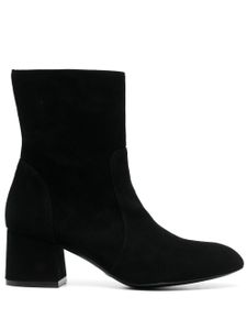 Stuart Weitzman bottines Flareblock en daim 60 mm - Noir