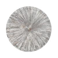 Zapp wit geribbeld wandpaneel rond - L