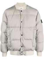 Stone Island Compass-motif padded jacket - Gris - thumbnail