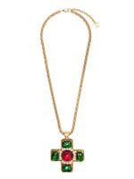 CHANEL Pre-Owned collier à pendentif croix (1984-1992) - Or