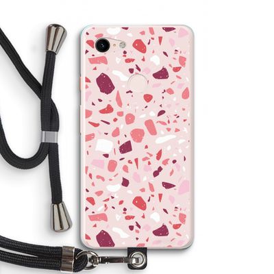 Terrazzo N°15: Pixel 3 XL Transparant Hoesje met koord