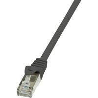 LogiLink CP2073S RJ45 Netwerkkabel, patchkabel CAT 6 F/UTP 5.00 m Zwart Snagless 1 stuk(s)