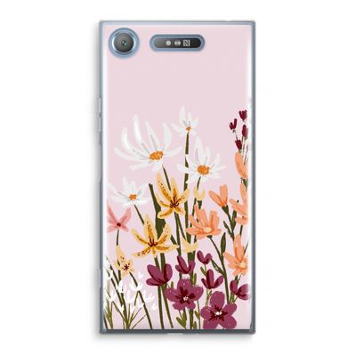 Painted wildflowers: Sony Xperia XZ1 Transparant Hoesje
