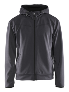 Blåkläder Hoodie met rits 33632526 | Medium Grijs/Zwart | Maat M - 7330509685136