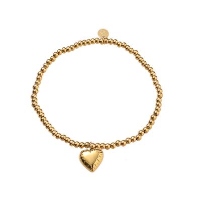 Day&Eve Elastische Armband Balsy Heart Goud