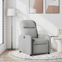 Fauteuil verstelbaar stof wolk grijs