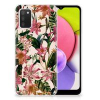 Samsung Galaxy A03S TPU Case Flowers - thumbnail