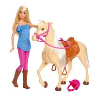 Barbie speelset met paard - thumbnail