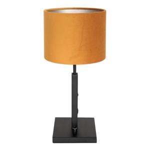 Steinhauer SchemerlampStanger zwart met goud velvet - 8164ZW