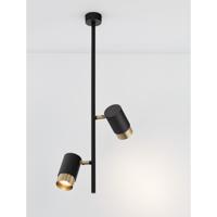 Lyora PlafondlampPongo dubbel zwart met goud - 9010220