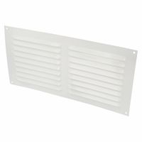 AMIG Ventilatierooster/muurrooster - 150 x 300mm - aluminium - wit - schoepenrooster   -