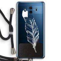 Pluim: Huawei Mate 10 Pro Transparant Hoesje met koord