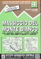 Wandelkaart 04 Massiccio del Monte Bianco | IGC - Istituto Geografico - thumbnail