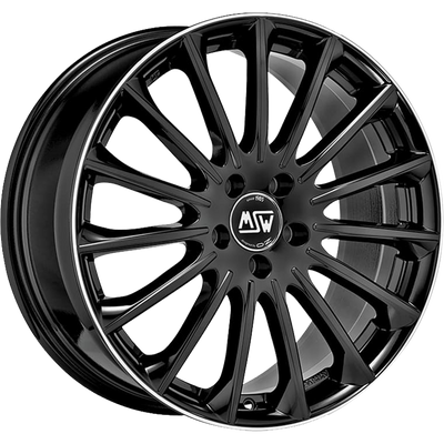 MSW 30 Zwart met gepolijste rand