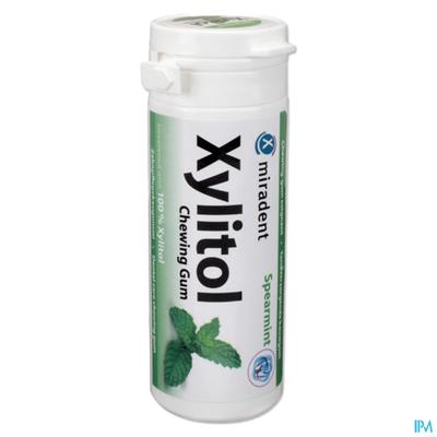Miradent Kauwgom Xylitol Groene Munt Zonder Suiker 30 Stuks