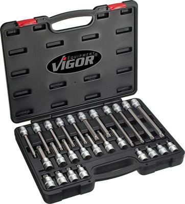 VIGOR Screwdriver insert sort. 26tlg. 1/2"