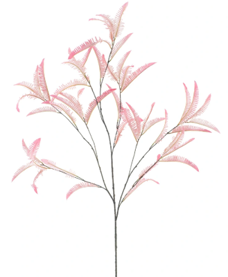 Kunsttak Pictum fern branche Mirja pink 138 cm - Buitengewoon de boet