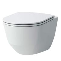Laufen Pro Pack wandcloset 53x36x34,5cm spoelrandloos slimseat zitting softclose keramiek glans wit h8669570000001