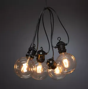 Konstsmide 2394-800 decoratieve verlichting Lichtdecoratie ketting Transparant, Zwart 10 lampen LED 7 W