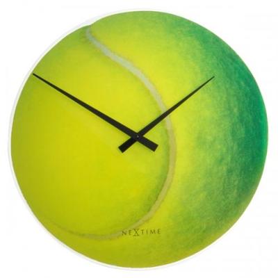 NeXtime klok 8803 roger, ø30 cm, wall, yellow