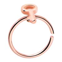 Continuous Ring Met roségoud verguld chirurgisch staal Piercingringen