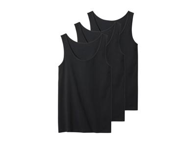 esmara Set van 3 dames hemden (Zwart, XS (32/34))