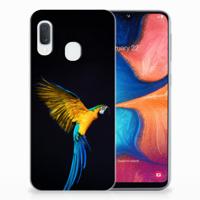 Samsung Galaxy A20e | TPU Hoesje | Papegaai