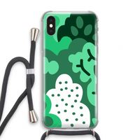 Bushes: iPhone XS Transparant Hoesje met koord