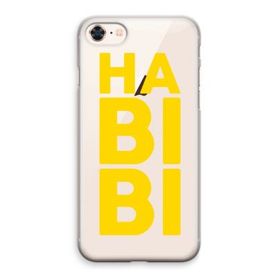 Habibi Blue: iPhone 8 Transparant Hoesje