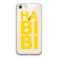 Habibi Blue: iPhone 8 Transparant Hoesje