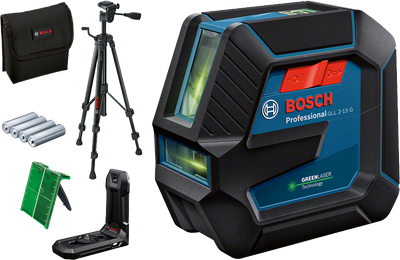 Bosch Blauw GLL 2-15 G lijnlaser | incl. bouwstatief - 0601063W01