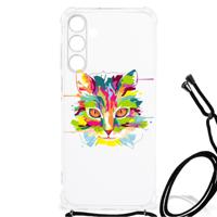 Samsung Galaxy A25 Stevig Bumper Hoesje Cat Color