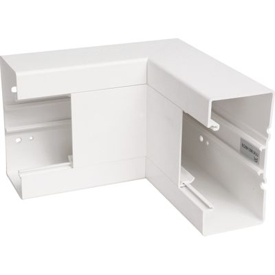 Binnenhoek voor wandgoot 65 x 130mm kleur wit RAL9010