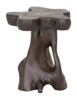 MUST Living Bijzettafel 'Mushroom' Teakhout, 40cm, kleur Bruin
