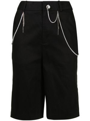 BAPY BY *A BATHING APE® bermuda à ornements en cristal - Noir