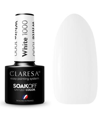 Claresa uv/led gellak 5ml white 1000