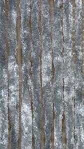 Kattenstaart vliegengordijn 100x230 grijs gevlamd