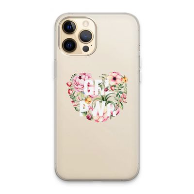 GRL PWR Flower: iPhone 13 Pro Max Transparant Hoesje