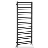 Designradiator Sapho Metro Dos 55x143 cm Mat Zwart Sapho