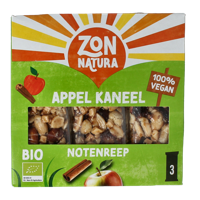 Noten appel kaneel reep 25 gram bio 3 Stuks